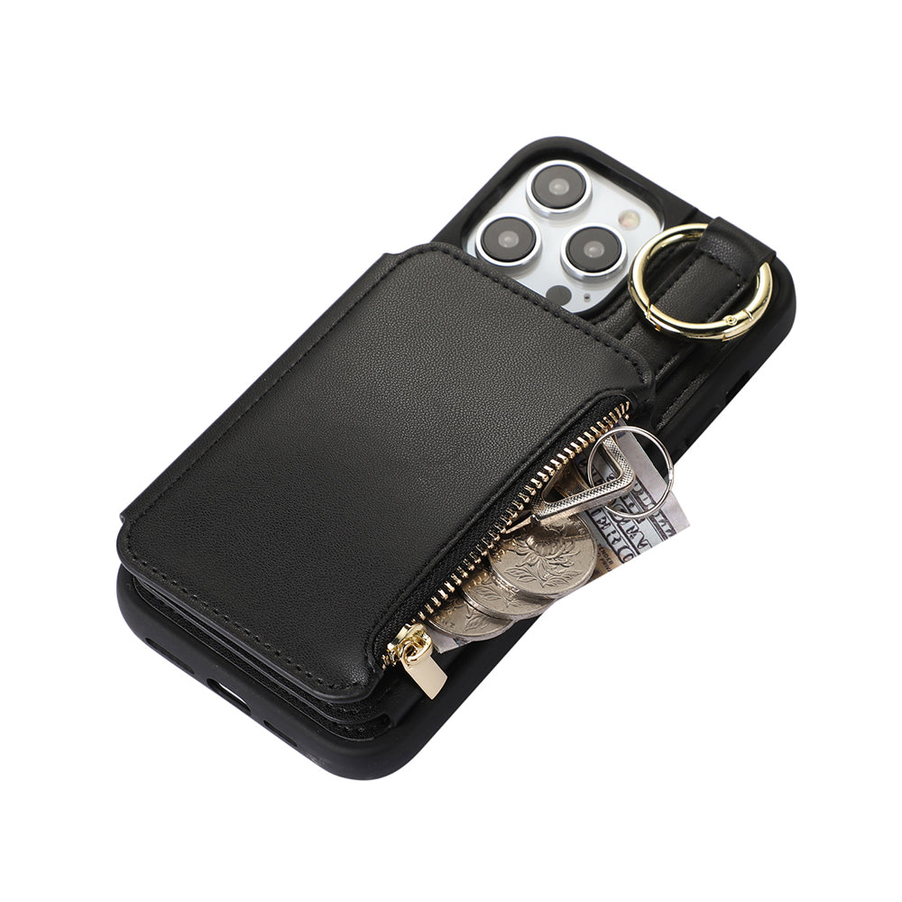 PU Leather Crossbody Phone Case Purse with RFID Blocking Card Holder for iPhone14 Pro