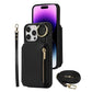 PU Leather Crossbody Phone Case Purse with RFID Blocking Card Holder for iPhone14 Pro