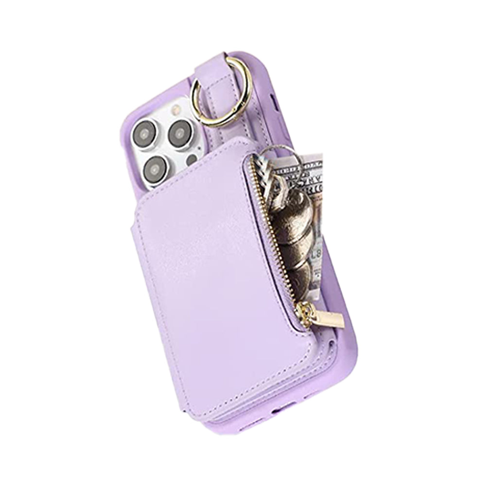 PU Leather Crossbody Phone Case Purse with RFID Blocking Card Holder for iPhone14 Pro