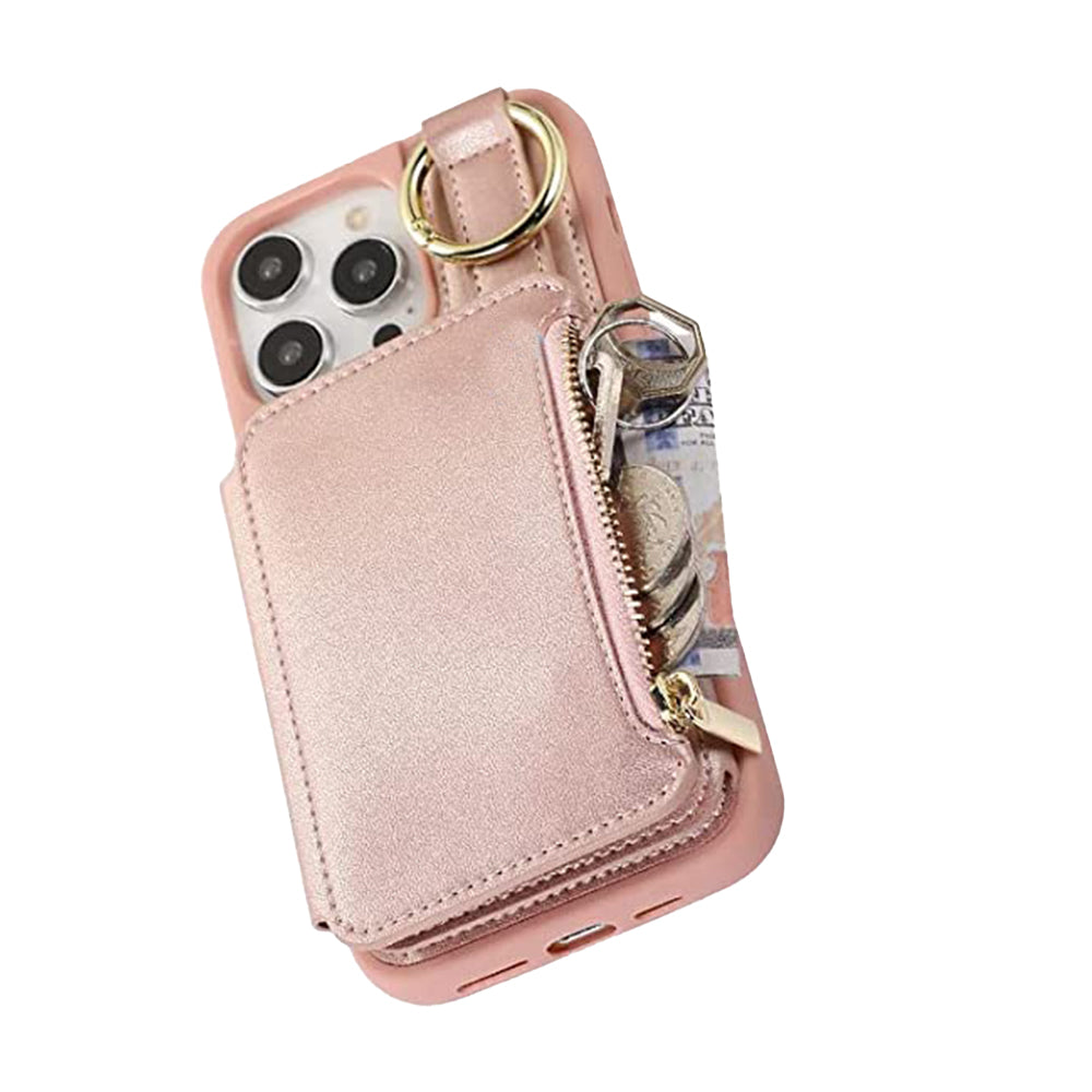 PU Leather Crossbody Phone Case Purse with RFID Blocking Card Holder for iPhone14 Pro