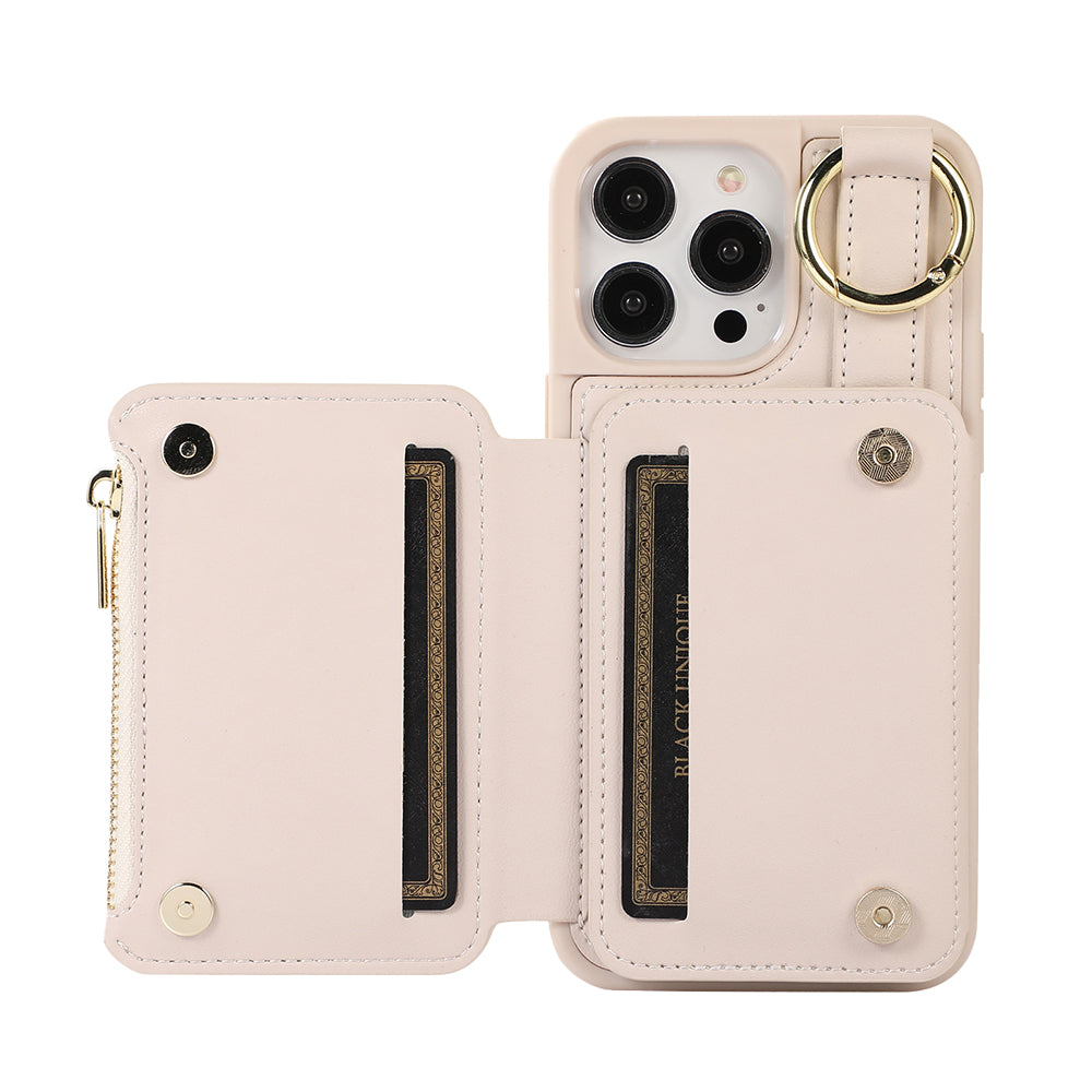 PU Leather Crossbody Phone Case Purse with RFID Blocking Card Holder for iPhone14 Pro