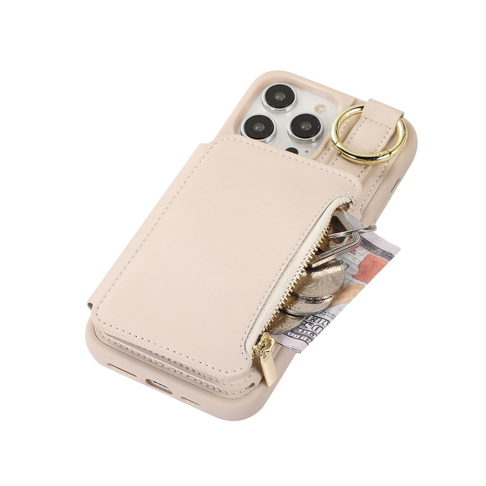 PU Leather Crossbody Phone Case Purse with RFID Blocking Card Holder for iPhone14 Pro