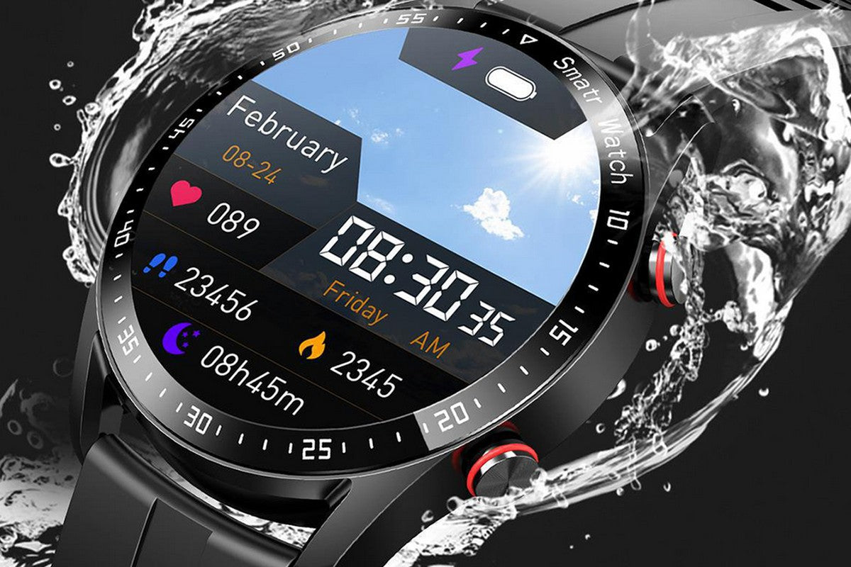 Bluetooth Smart Watch Sleep ECG Monitoring Sport Tracker-TPU Strap