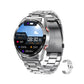 Bluetooth Smart Watch Sleep ECG Monitoring Sport Tracker-with 1 Steel Strap and 1 TPU Strap