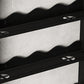 2-Tier Punch-Free Bathroom Wall Rack Black