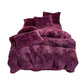 Soft Fluffy Plush Duvet Cover Set Faux Fur Quilt Covers Set