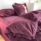 Soft Fluffy Plush Duvet Cover Set Faux Fur Quilt Covers Set