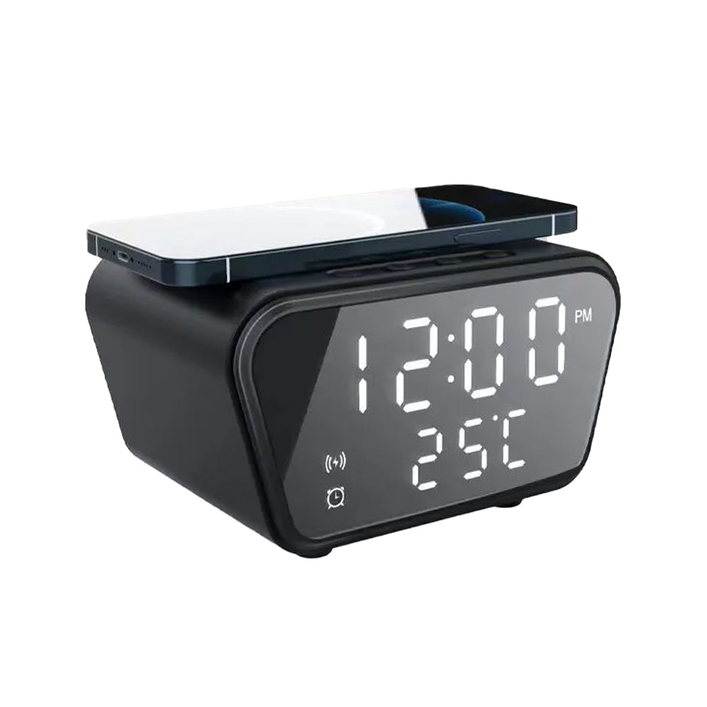 15W Fast Wireless Charging LED Digital Alarm Clock