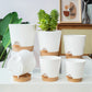 Set of 6Pcs Self Watering Planters Nursery Plant Pots with Drainage Hole for Indoor Outdoor Plants