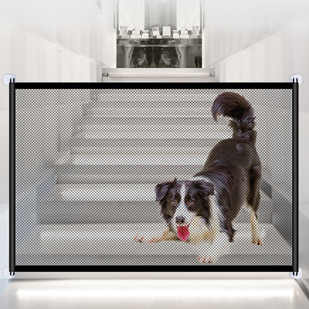 110x72CM/180x72CM Portable Non-drill Magic Mesh Pet Gate