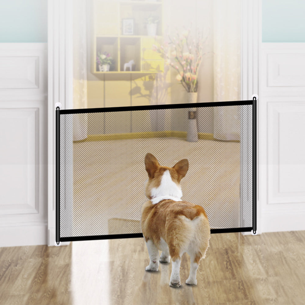 110x72CM/180x72CM Portable Non-drill Magic Mesh Pet Gate