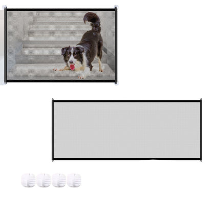 110x72CM/180x72CM Portable Non-drill Magic Mesh Pet Gate