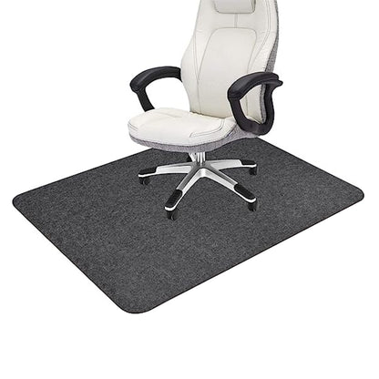 Anti-Slip Floor Protector Office Chair Mat-Dark Grey