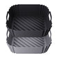2Pcs Reusable Square Durable Air Fryer Silicone Liners-Black and Grey