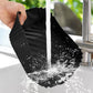 2Pcs Reusable Square Durable Air Fryer Silicone Liners-Black and Red