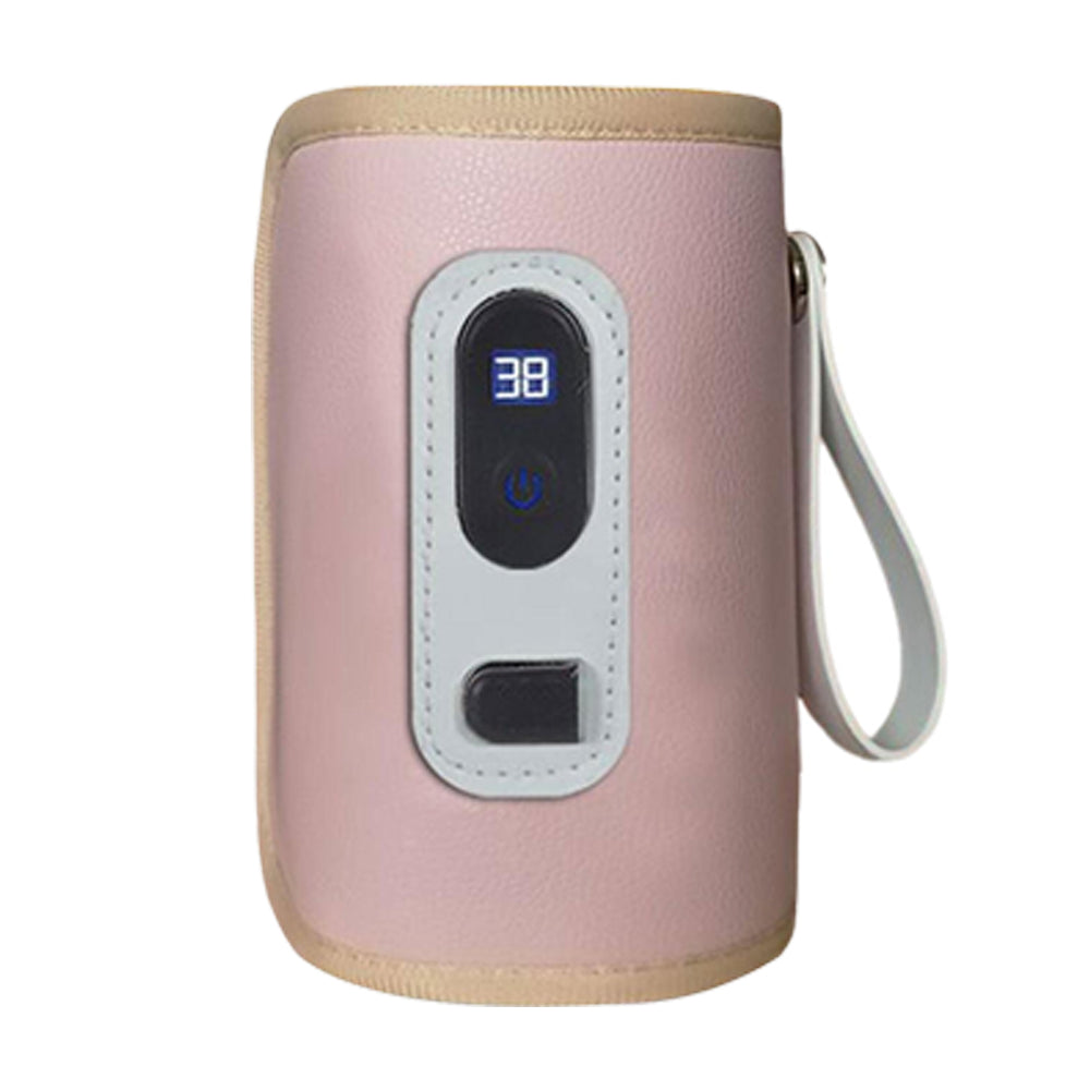USB Digital Display Kids Travel Milk Warmer Bottle with 5-Speed Temperature