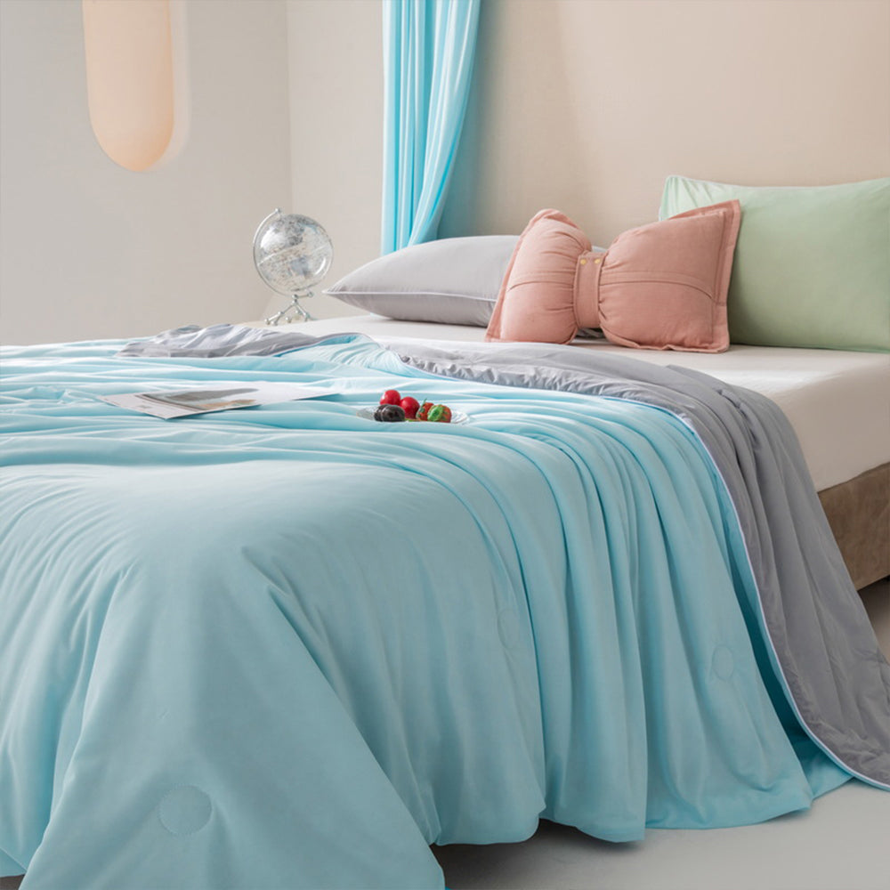 Reversible Lightweight Cool Blanket Cool Quilt for Summer