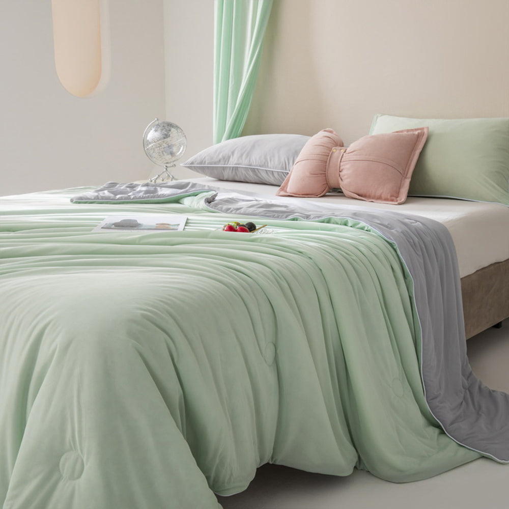 Reversible Lightweight Cool Blanket Cool Quilt for Summer