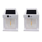 2Pcs Solar Wall Lights with 3 Modes Outdoor for Backyard