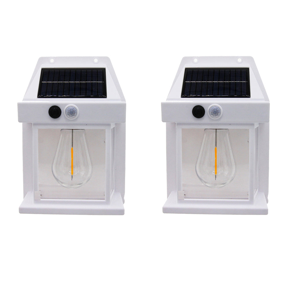 2Pcs Solar Wall Lights with 3 Modes Outdoor for Backyard