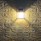 2Pcs Solar Wall Lights with 3 Modes Outdoor for Backyard