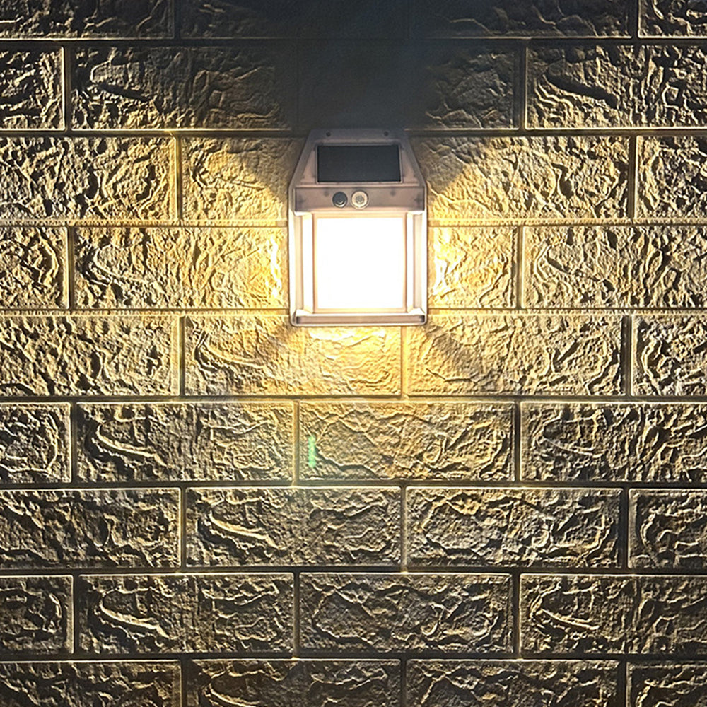 2Pcs Solar Wall Lights with 3 Modes Outdoor for Backyard