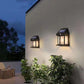 2Pcs Solar Wall Lights with 3 Modes Outdoor for Backyard