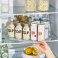 Clear Rectangular Turntable Organizer for Refrigerator Lazy Susan