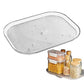Clear Rectangular Turntable Organizer for Refrigerator Lazy Susan