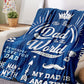 Flannel Blanket Birthday Gifts for Dad from Daughter or Son