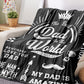 Flannel Blanket Birthday Gifts for Dad from Daughter or Son