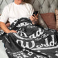 Flannel Blanket Birthday Gifts for Dad from Daughter or Son