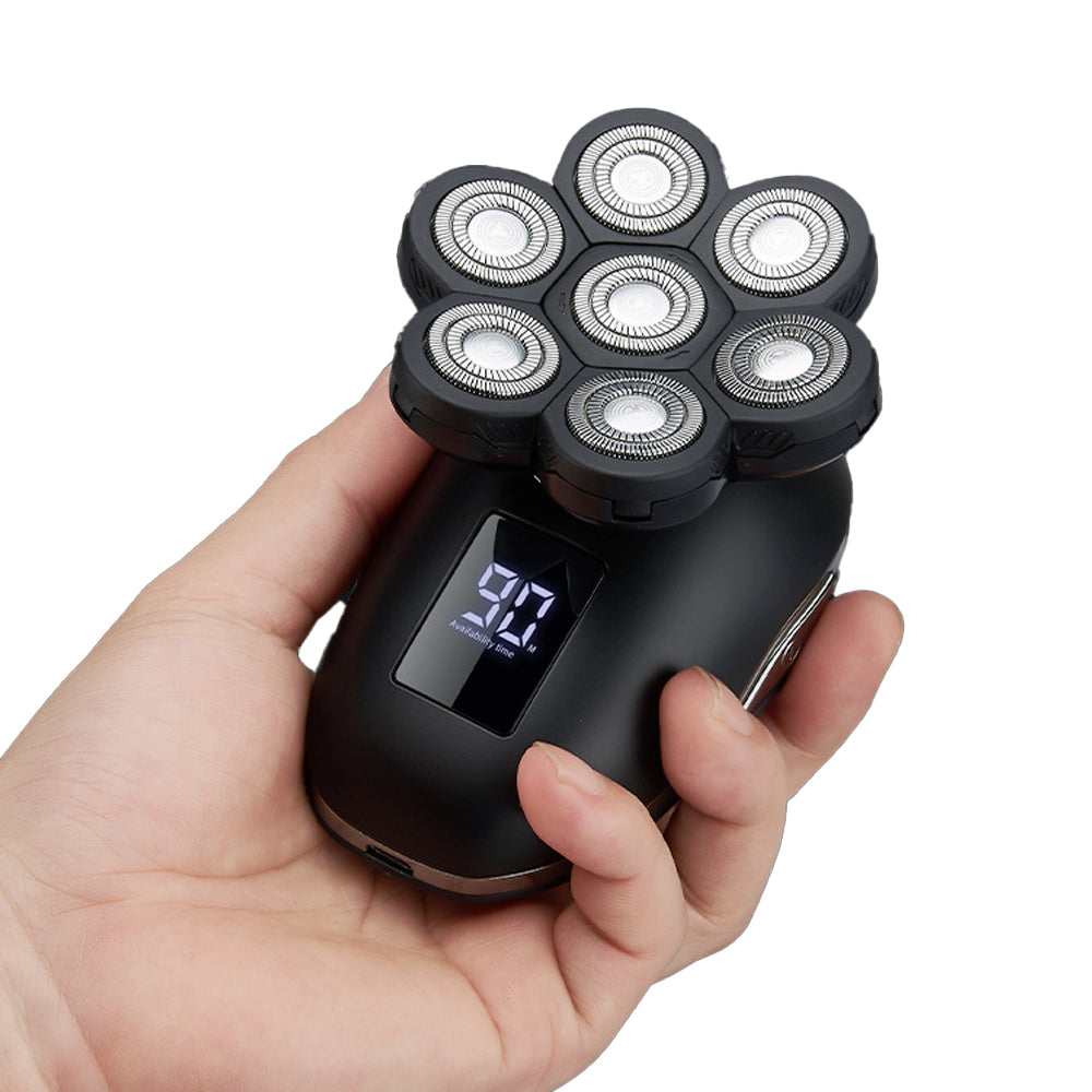 5 in 1 7D Blade Detachable Electric Head Shaver for Men