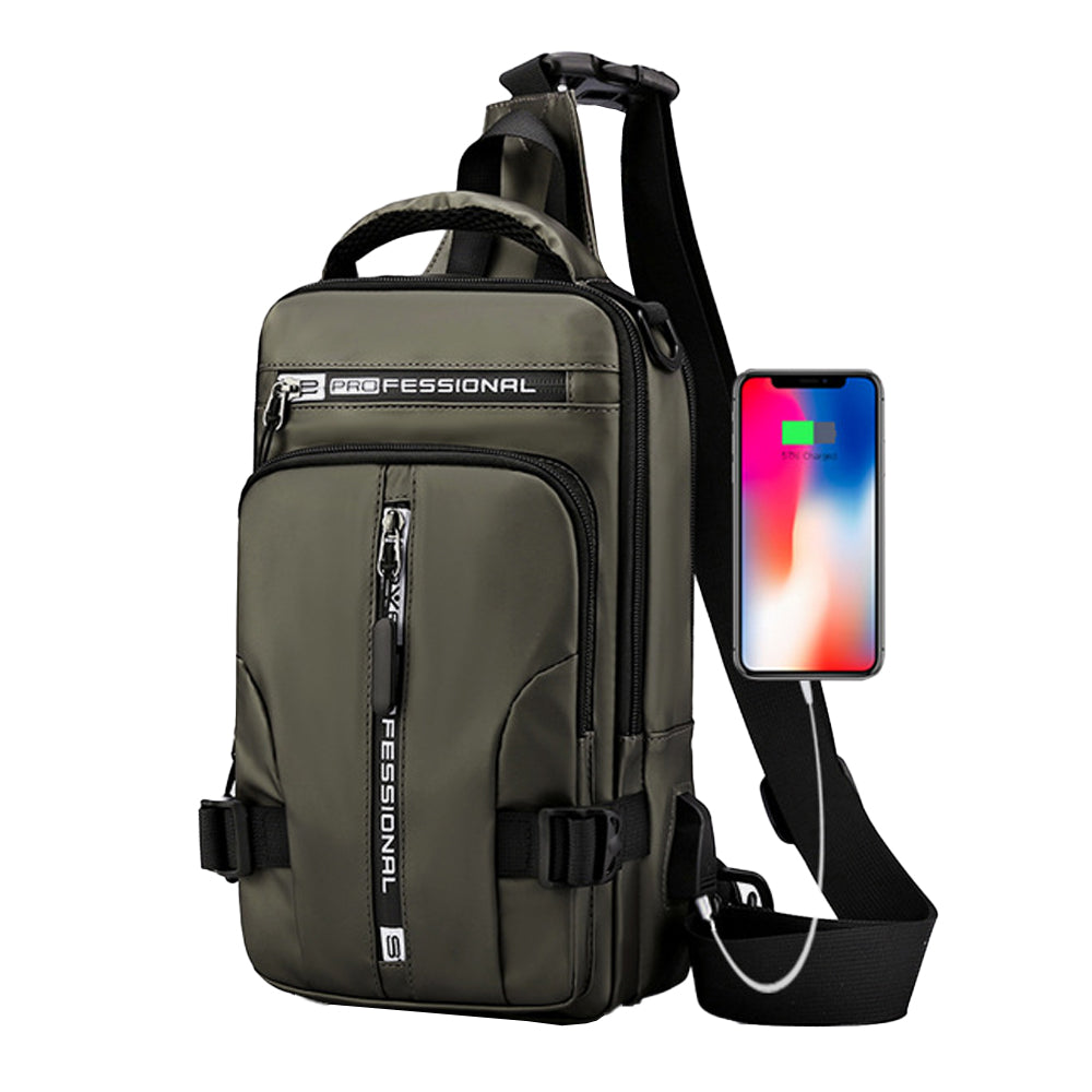 Men's Anti-theft Sling Cross-body Backpack