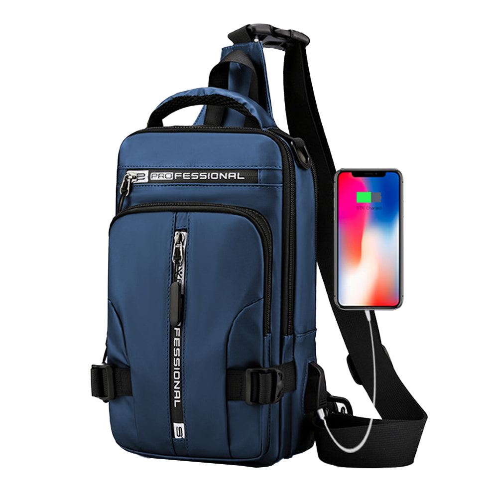 Men's Anti-theft Sling Cross-body Backpack