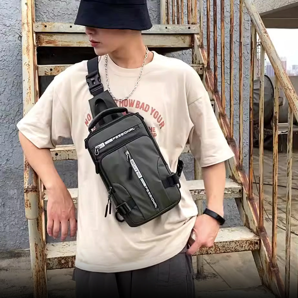 Men's Anti-theft Sling Cross-body Backpack