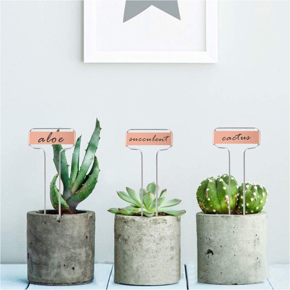 25Pcs Copper Metal Plant Tags Plant Labels Plant Nursery Tags