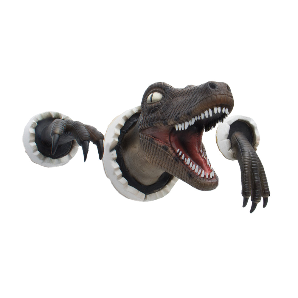 Wall-Mounted Dinosaur Sculpture Home Art Life-Like Dinosaur Decorati