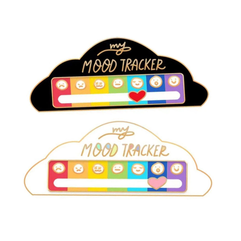 My Social Battery Mood Brooch Pin Funny Interactive Badge Lape Pin-Cloud Shape