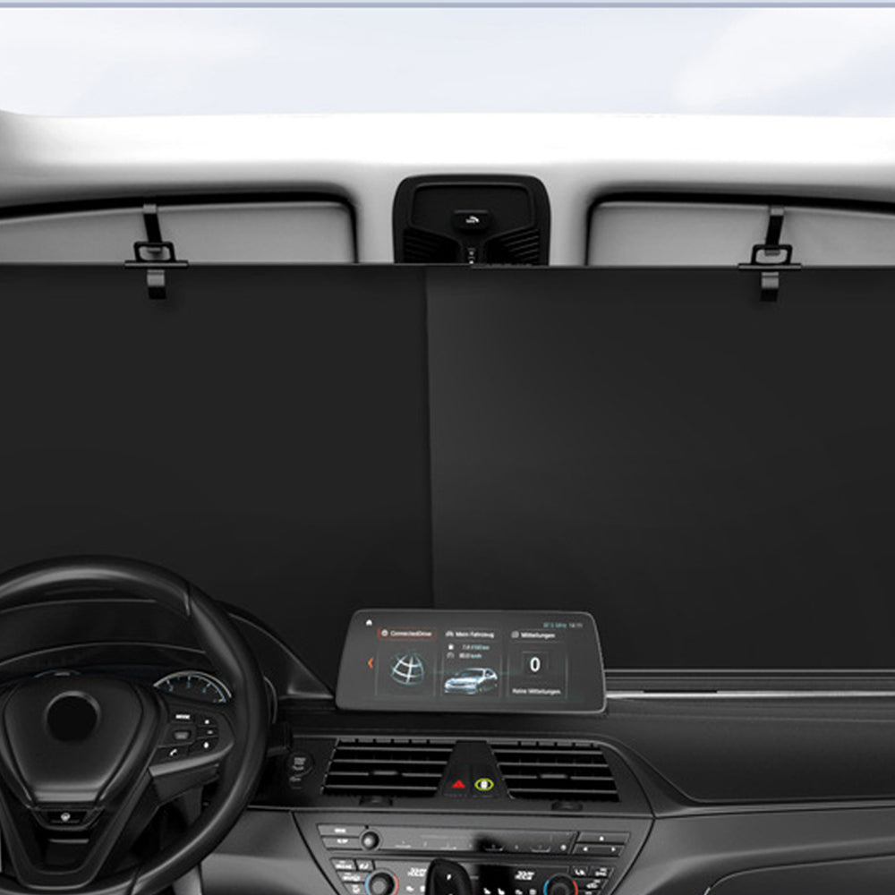 Car Auto Retractable Front Windshield Sun Shade-Windshield Sun Shade and 4 Window Sun Shades