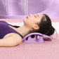 2 in 1 Back Lumbar Support Stretcher Kit with Adsorbable Iron Back Massager for Lower Back Pain Relief