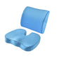 Memory Foam Seat Cushion and Lumbar Support Pillow with Adjustable Strap for Office Chair Car