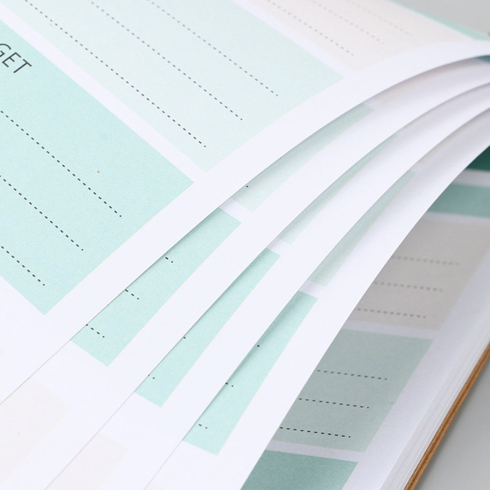 4Pcs Undated Daily Planner Notepad To-Do List Notepad
