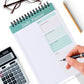 4Pcs Undated Daily Planner Notepad To-Do List Notepad