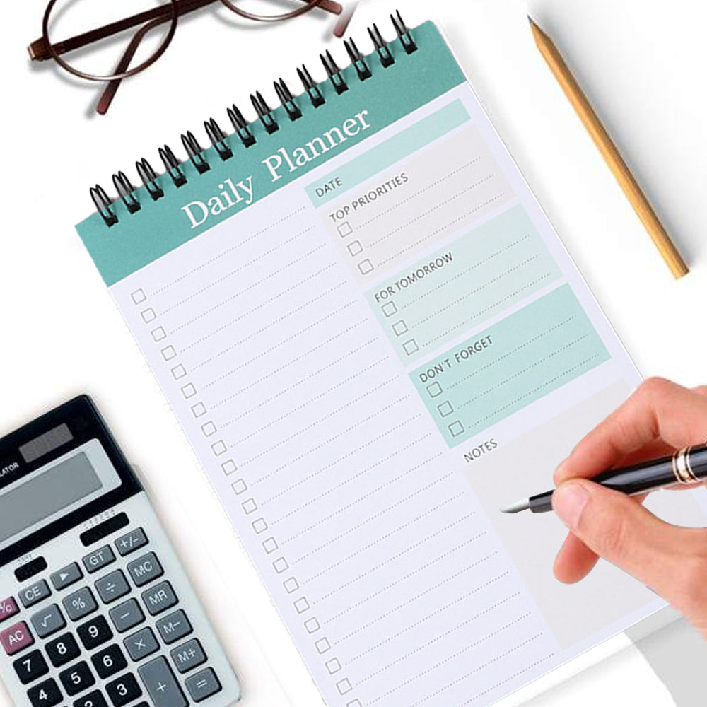 4Pcs Undated Daily Planner Notepad To-Do List Notepad
