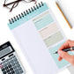 4Pcs Undated Daily Planner Notepad To-Do List Notepad