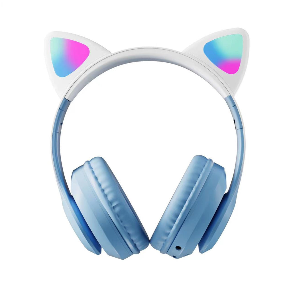 STN-28PRO Wireless Bluetooth 5.3 LED Illuminated Cat Ear 3D Stereo Headset