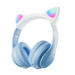 STN-28PRO Wireless Bluetooth 5.3 LED Illuminated Cat Ear 3D Stereo Headset