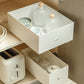 2Pcs DIY Telescopic Track Drawer Organizers for Kitchen Cabinet