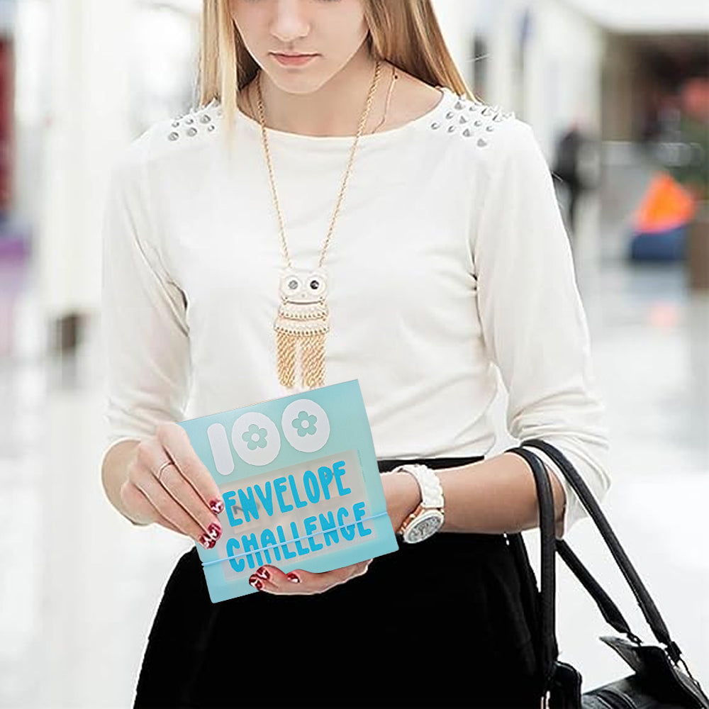 100 Envelope Challenge Binder Money Saving Storage Binder Fun Way to Save Money